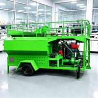 Hydroseeder 6000L avec canon de pulvérisation de 20 mètres pour l'ensemencement des autoroutes et la protection des talus