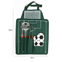 Offre Spéciale : Ensemble d'outils de barbecue – Spatule à fentes, fourchette, pinces à aliments avec manche en bois, gants de football résistants à la chaleur avec sac de transport portable