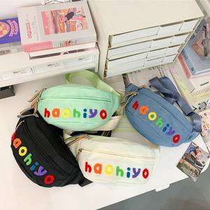 일본 여성 캐주얼 크로스바디 백 심플 패션 모든 매치 작은 허리 가방 신학생 오토바이 스포츠 방수 - Product Image 5