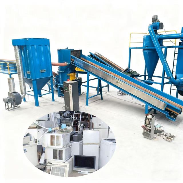 OEM Customized E-Waste Recycling Plant for Refrigerators, Small Appliances & Electronic Scrap
