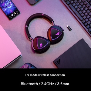 หูฟังไร้สาย ROG Prism 2 น้ำหนักเบา สำหรับเล่นเกม เชื่อมต่อได้สองโหมด (แบบมีสาย+ไร้สาย) รองรับ 5.2 FPS E-sports 7.1 - Product Image 3