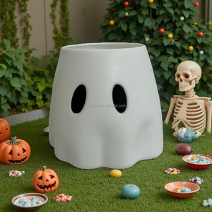 Halloween Custom Flower Pot Eco-friendly Novel <b>Plastic</b> <b>Planter</b> Halloween's Eve Creative Ghost Storage Bucket - Product Image 6