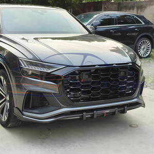 Accessoires automobiles 2018-2022 : Calandre avant RSQ8 pour <span class=keywords><strong>Q8</strong></span>, style 8 cadres, facelift, maille nid d'abeille - Product Image 3