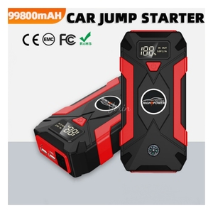 Batterie au lithium 12V 29800mah, bloc d'alimentation, chargeur, pompe à air portable <span class=keywords><strong>pour</strong></span> pneus de voiture, démarreur de saut, lumière LED <span class=keywords><strong>pour</strong></span> moto - Product Image 3