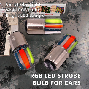 <span class=keywords><strong>Adebayor</strong></span> 1157 Ampoule LED COB RGB Éclairage Flash Stroboscopique SMD Automobile pour Voitures 12V Garantie 1 An - Product Image 2
