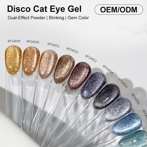 Esmalte de Uñas Magnético con Efecto Ojo de Gato, 24 Colores, Marca Privada, Alta Calidad, Súper Brillante y Reflectante con Diamantes - Product Image 2