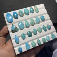 Pierres précieuses en cabochon turquoise d'Arizona, formes variées, pour la fabrication de bijoux, prix en gros