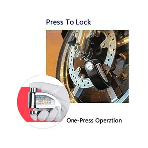 <span class=keywords><strong>Alarma</strong></span> antirrobo de bloqueo de disco de motocicleta, sistema de bloqueo de disco para bicicleta, 10mm - Product Image 6