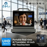 Traductor de Idiomas Profesional de 10.1 Pulgadas con Pantalla Táctil IPS Android, Conversión de Voz Multilingüe, Recepción Empresarial