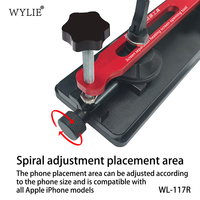WYLIE WL-117R Chauffe-écran et séparateur métallique 0-150°C avec ventouse puissante pour réparation de téléphones