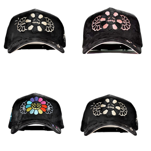 Envío Gratis Gorras de Béisbol de Marca con Visera de Gamuza de 5 Paneles, Bordadas, Personalizables, con Cristales y OEM - Product Image 1