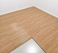DINGYE Carrelage de sol emboîtable en PVC imitation bois de 15 mm d'épaisseur, avec dos en caoutchouc, écologique, imperméable et antidérapant, pour la maison