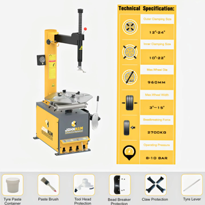 Johnham Garage Equipment Nuevo Combo Cambiador de neumáticos Equilibrador de ruedas Alineador de ruedas para reparación de automóviles - Product Image 5
