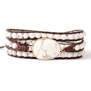 Offre Spéciale <span class=keywords><strong>Chic</strong></span> Argent Tournesol Fermoir Blanc Perles Motif Géométrique Style Bohème Religieux Chrétien Guérison Bijoux pour Hommes - Product Image 1