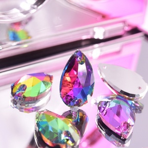 คริสตัลรูปหยดน้ำ 5A เกรด AB สำหรับเย็บติดเสื้อผ้า ขายส่งจากโรงงาน - Product Image 6