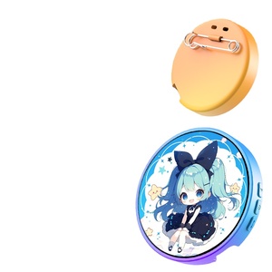 ป้ายอิเล็กทรอนิกส์สำหรับเด็ก หน้าจอสัมผัส HD ขนาด 1.85 นิ้ว บลูทูธ ถ่ายโอนภาพ ป้ายอัจฉริยะแบบสวมใส่ได้ ของขวัญดิจิทัลแบบอินเทอร์แอคทีฟสำหรับเด็ก - Product Image 1