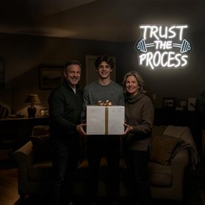 Trust The Process Letreros Neon LED indoor hanging ambient light shop <b>sign</b> wall decoration light entrance indicator light 5V 12V - Product Image 5