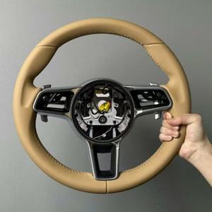 Volant en cuir noir pour Porsche Panamera Cayenne Macan 718 Boxster Cayman 996 <span class=keywords><strong>911</strong></span> 981 958 991 - Product Image 4