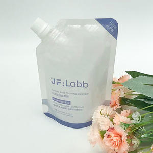 Bolsa de Recarga Ecológica, Blanca Brillante, Impresa en Grabado, a Prueba de Fugas, con Boquilla, para Espuma Limpiadora, Champú, Crema para Ojos - Product Image 5