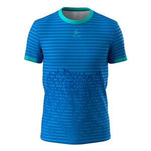 T-Shirt da <span class=keywords><strong>Uomo</strong></span> di Alta Qualità OEM, Produttori Cinesi di <span class=keywords><strong>Abbigliamento</strong></span>, Maglietta a Righe Classica con Collo Tondo - Product Image 2