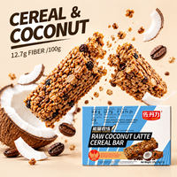 Barre de céréales au lait de coco en vrac 125g, barre de céréales en gros, alimentation saine, fournisseur direct d'usine OEM, boîte en vrac