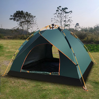 Tente portable de camping quatre saisons à double couche camouflage avec tissu Oxford et moustiquaire intégrée