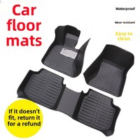 Tapis de sol entièrement fermés marron pour Wuling Bingo, modèle 2023, ensemble complet de garnitures intérieures OLIVER, imperméables et résistants à l'usure
