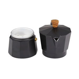 Pengrui Poignée en bois de haute qualité <span class=keywords><strong>Moka</strong></span> Pot Cafetière en aluminium Cafetière italienne manuelle - Product Image 6