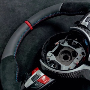 Volant en cuir noir pour BMW M3 M5 M6 F20 F21 F06 F07 F10 F11 F12 F13 F30 F32 F80 F91 E90 E91 E92 - Product Image 6