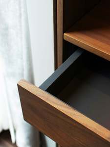 Armario Modular Moderno de Alta Gama con Acabado en Madera, Armario de Acero Inoxidable Personalizado con Espejo - Product Image 5