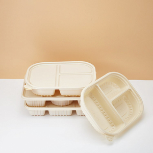 Fiambreras y cuencos ecológicos desechables de almidón de maíz biodegradable al por mayor, envases de papel para alimentos, tipo blíster de proceso - Product Image 5