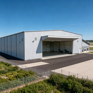Hangar à structure portique en acier haute résistance Q355 pour avions et jets privés - Product Image 6