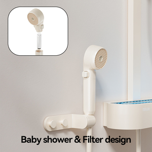 Micoe OEM ODM 4 Functions Cream <strong>Shower</strong> System <strong>Shower</strong> Complete Set Thermostatic <strong>Showers</strong> <strong>Head</strong> - Product Image 4