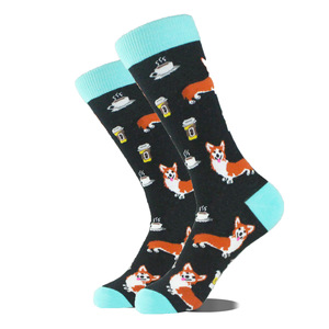 1 Par de Calcetines Cómodos y Divertidos para Hombre, Diseño de Hermanos Nadadores, Altura Media, Aptos para Todas las Temporadas - Product Image 6