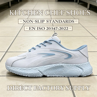 Chaussures de Chef Professionnelles CHUDUN – Respirantes, Tige en Maille Volante, Légères, Antidérapantes en EVA, Anti-Odeur, Idéales pour la Cuisine et la Restauration