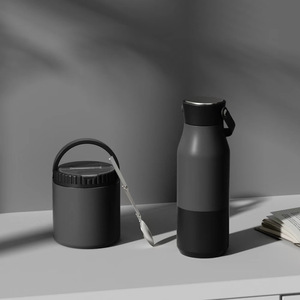 Stainless Steel Insulated Water <b>Bottle</b> 304 With Detachable Handle For Travel Outdoor Use - Product Image 3