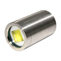 Luz de relleno LED ajustable IP68 para aguas profundas, 10W-100W, lámpara de iluminación auxiliar subacuática para ROV, inspección de tuberías y acuicultura