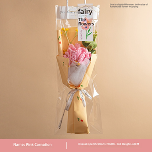 Fiori colorati a maglia bouquet di fiori tulipano regali di san valentino fatti a mano tulipano artificiale regali di festa <span class=keywords><strong>della</strong></span> mamma - Product Image 5