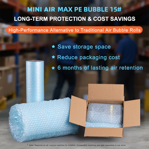 อัปเกรด MAX PE BUBBLE 15 #   ม้วนฟิล์มกันกระแทกสำหรับเครื่อง MINI AIR รักษาความเป่าลมได้นาน 6 เดือน ห่อหุ้มแบบพองลม - Product Image 6