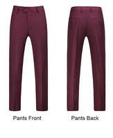Costume d'affaires pour homme, 3 pièces, veste, pantalon, design classique, coupe ajustée, couleur unie, vente en gros, mode