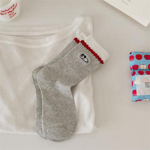 Nouvelles <span class=keywords><strong>chaussettes</strong></span> amusantes en coton brodé avec des animaux de dessin animé, motif de petits chiens, <span class=keywords><strong>pour</strong></span> femmes et filles, <span class=keywords><strong>chaussettes</strong></span> chaudes - Product Image 6
