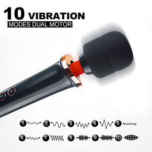 Kostenlose individuelle Box  riesiger magischer <span class=keywords><strong>Av</strong></span>-Stick-Vibrator Masturbator Körpermassagegerät 10-Gang-Vibratoren Klitoris-Stimulation Produkte für Erwachsene - Product Image 3