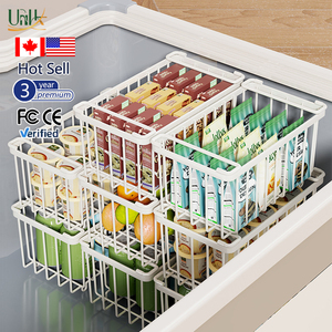 Cesta de Almacenamiento Metálica para Refrigerador con Múltiples Niveles y Estantes, Diseño Desmontable Impermeable y Ecológico para Uso en la Cocina - Product Image 2