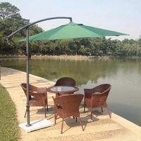 Parapluie banane extérieur moderne Protection solaire Plage Piscine Terrasse Cour Loisirs Stand latéral Parc Mobilier extérieur général