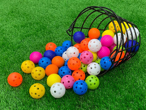 Panier en fil métallique durable avec poignée pour 50 ou 100 balles de golf – Conteneur pour balles de golf, idéal pour la pratique et les terrains de golf - Product Image 5
