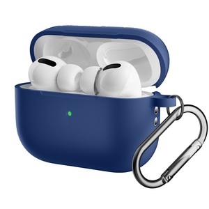 Funda de silicona suave para <span class=keywords><strong>Apple</strong></span> <span class=keywords><strong>Airpods</strong></span> <span class=keywords><strong>Pro</strong></span> <span class=keywords><strong>2</strong></span>, carcasa de carga prémium Real <span class=keywords><strong>2022</strong></span> anticaída, con mosquetón de Metal - Product Image 3
