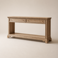 Table console haut de gamme moderne de luxe en bois massif sculpté avec tiroirs pour hôtel, chambre à coucher et propriétaires de maisons familiales