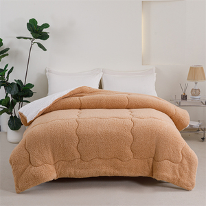 Juego de Ropa de <span class=keywords><strong>Cama</strong></span> de <span class=keywords><strong>Sherpa</strong></span> de Poliéster de Doble Cara, <span class=keywords><strong>Edredón</strong></span> Cálido y Esponjoso para Invierno, Grueso, 200x230cm, 3kg, Juego de <span class=keywords><strong>Cama</strong></span> para el Hogar, 1 <span class=keywords><strong>Edredón</strong></span> - Product Image 1