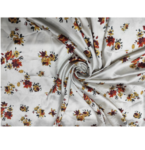 Tela de Satén Estampada Multicolor para Coser, Manualidades, Vestidos de Novia, Proyectos DIY - Suave, Lisa y Brillante para Niñas - Product Image 1