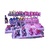 Distributeur de jouets en peluche à monnayeur pour 4 joueurs, mini-machine de jeux pour bébés, construction en métal et plastique, en anglais